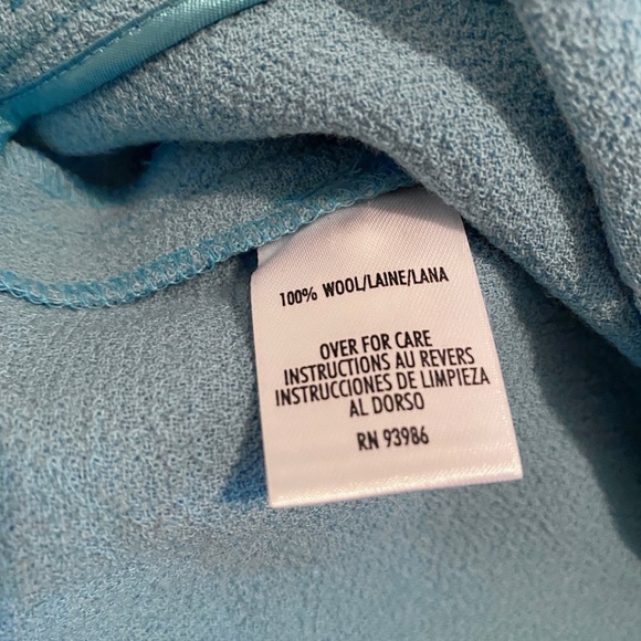 Adrienne Vittadini Turquoise Wool Pants - Picture 3 of 5